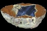 Polished Thunderegg Geode Half - Oregon #73865-1